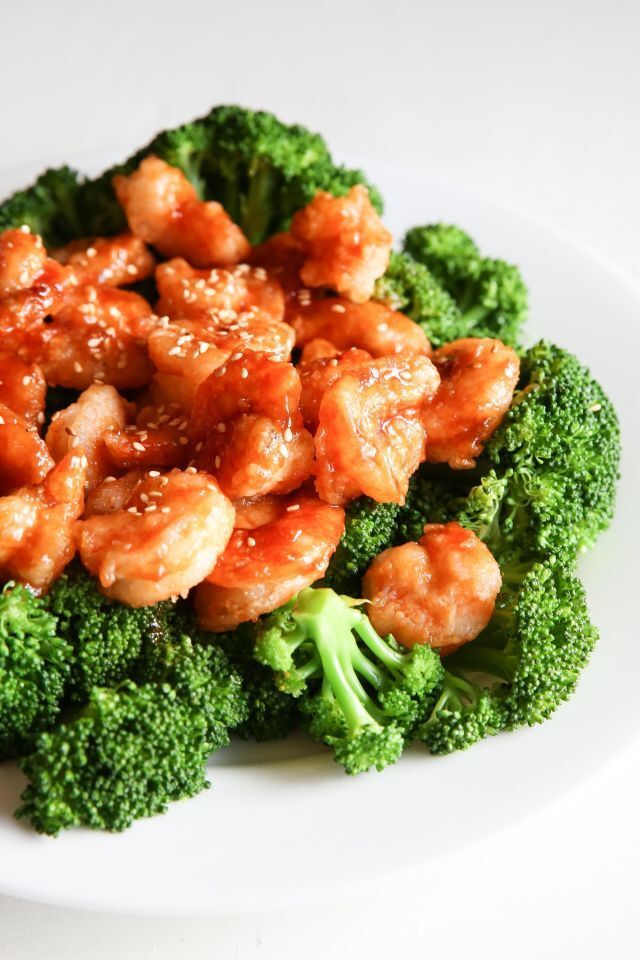 General Tso's Shrimp 'n Broccoli