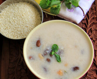 Mixed bean Millet porridge - Samai, mixed bean porridge - Millet and mixed legume porridge - Healthy Breakfast Recipe - Millet recipes