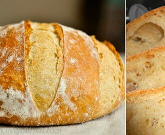 Domácí křupavý chlebík bez hnětení: Hotový raz-dva, provoní celý dům a chutná úžasně!