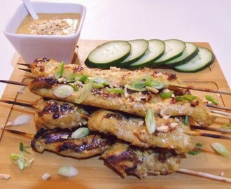 Brochette de poulet Thaï (Satay) et sa sauce Bumbu Kacang