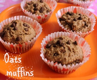 Oats muffins recipe – How to make eggless oats muffins recipe – Healthy recipes