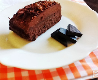 Tarta de chocolate con dos texturas