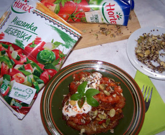 Placki ziemniaczane z węgierskim gulaszem warzywnym