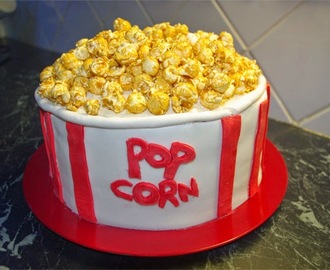 Pop Corn Red Velvet Cake