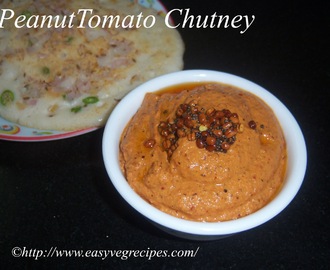 Peanut Tomato Chutney Recipe -- How to make Palli Tomato Chutney