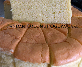 Pandan Coconut Ogura Cake