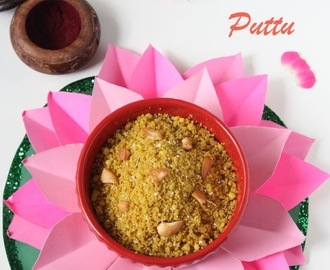 Sweet Puttu with home made rice flour | Vella Puttu | Navarathri recipe