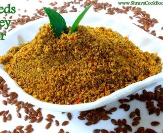 flax seeds recipe south indian style - alsi ki chutney powder - avise ginjalu podi