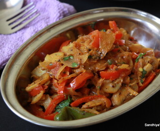Mushroom Pepper Masala | Side dish for chapathi or roti