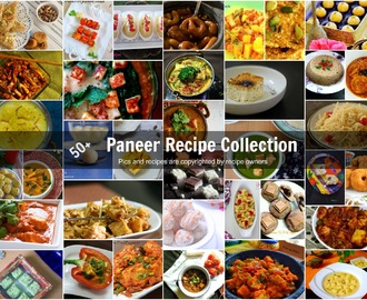 Paneer Recipes | Starter Curries and Dessert recipes | Indian Vegetarian Recipes
