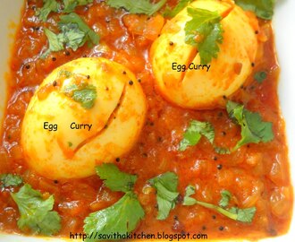 Spicy egg curry