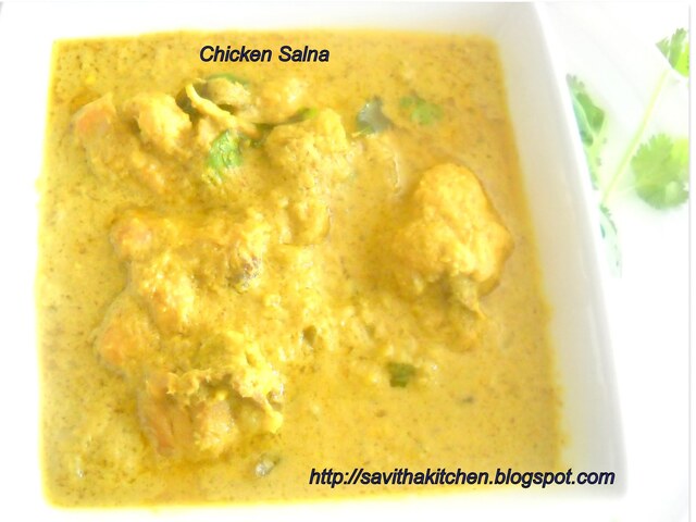 Chicken Salna ( Spicy chicken Stew )