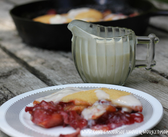Strawberry Apple Sonker recipe with Dip