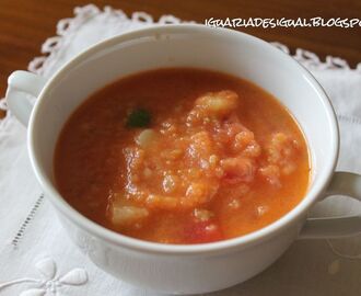 Sopa Fria de Tomate com Batata