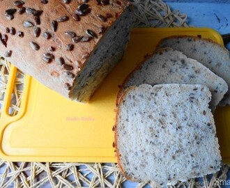 Pyszny i prosty chleb ze słonecznikiem i siemieniem lnianym