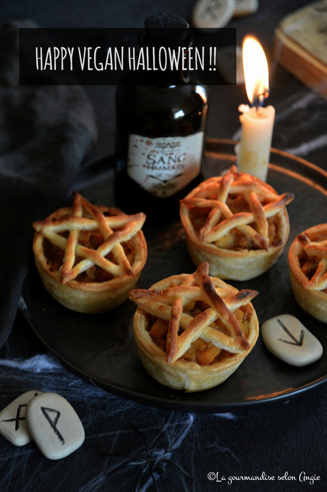 Tartelettes de sorcières {Pomme, potiron & épices} #Halloween #vegan