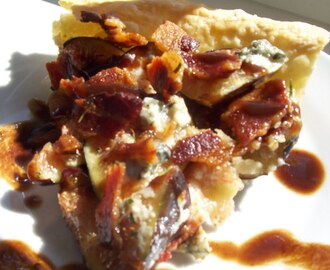 want a slice of fig, bacon & blue cheese tart with balsamic reduction drizzle?