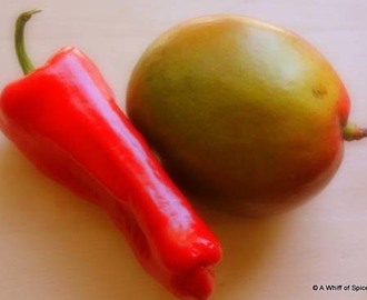 Raw Mango and Pepper Salad