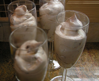 Chocolate Almond Frozen Mousse - easy