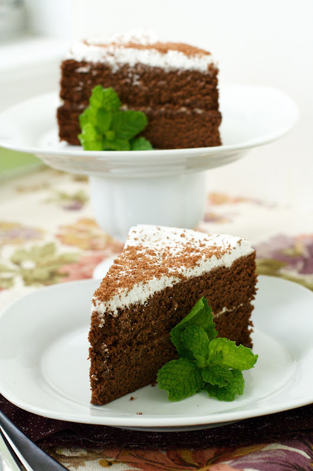 Paleo Chocolate Cake with Vanilla Coconut Whip