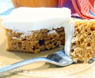 Pumpkin Bars with Whipped Cream Cheese Frosting
