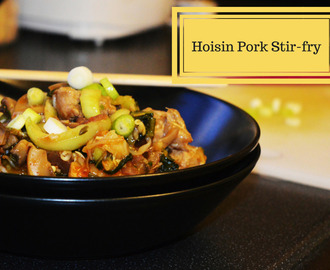Salteado de carne de porco e molho hoisin // Hoisin stir-fry with pork