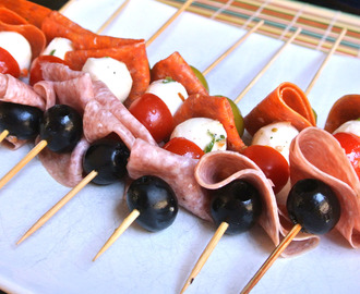 Antipasto Kabobs and a Giveaway Winner