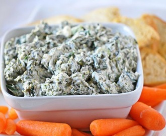 Healthy tailgate food: Spinach Dip { Holly Clegg’s new cookbook give away! }