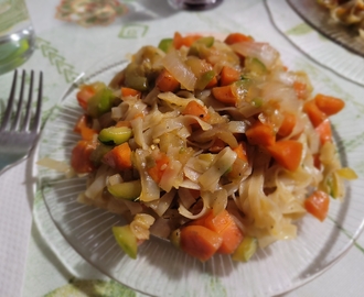 noodles de arroz con verduritas