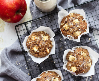 Ovesné muffiny s jablky a perníkovým kořením