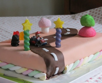 Gâteau "piste aux délices" (Mario Kart)