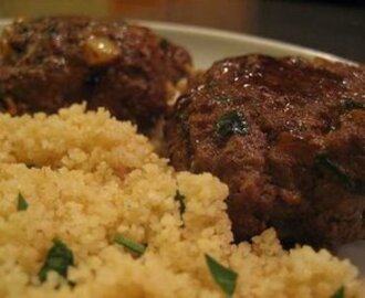 Moroccan Beef Patties With Couscous