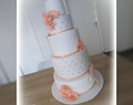Wedding cake - pièce montée corail