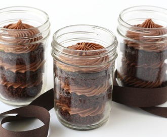 Chocolate Cupcakes in a Jar
