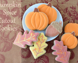Pumpkin Spice Cutout Cookies