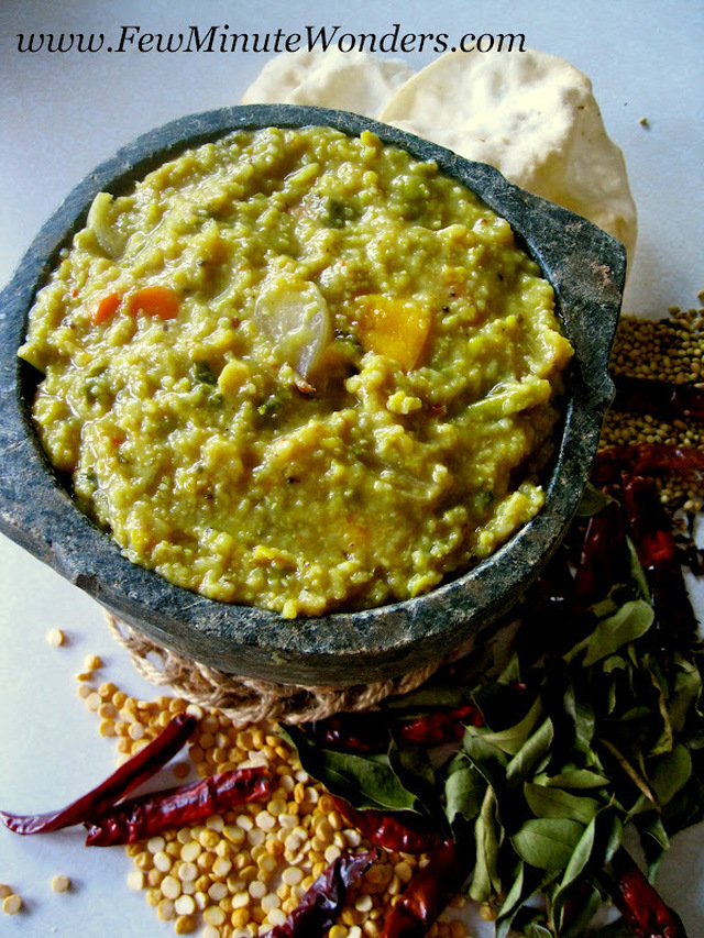 Sambar Sadham/ Rice With Lentils And Veggies