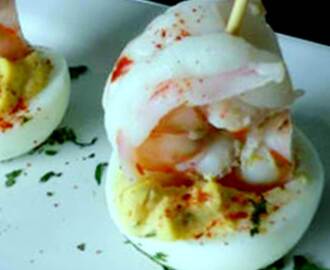 Hard-boiled Eggs with Shrimp