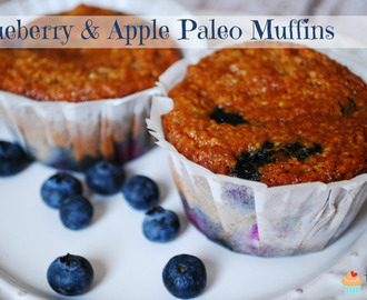 Blueberry & Apple Paleo Muffins
