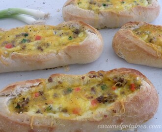 Baked Sausage and Egg Boats