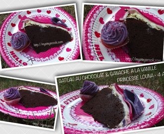 Cake Design Princesse Louna 4 ans – Gâteau au Chocolat & Ganache à la Vanille