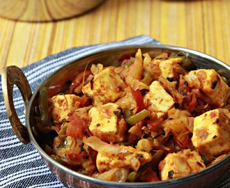 Cabbage & Paneer (Indian Cottage Cheese) Curry