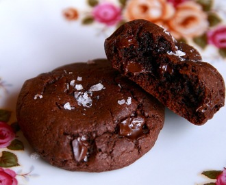 Mudslide Cookies with Fleur de Sel