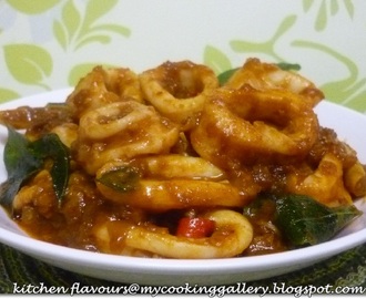 Kam Heong Sotong (Squids In Fragrant Curry Sauce)