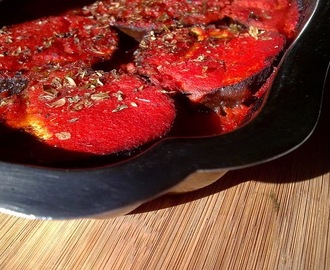 Recette d'aubergines et courgettes aux tomates, grillées à la plancha ou au barbecue