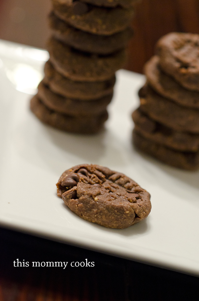 Flourless Chocolate Peanut Butter Cookies {Sweet Treat Tuesday and Gluten Free!}