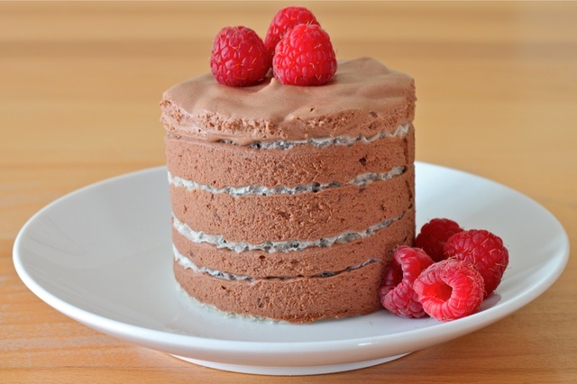 Easiest Chocolate Mousse Layered Cake