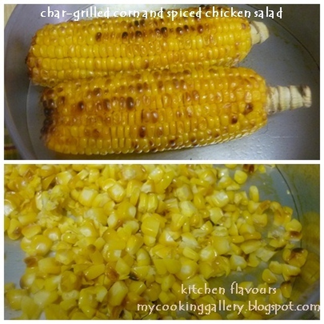Char-Grilled Corn And Spiced Chicken Salad and A New Baking Event !!