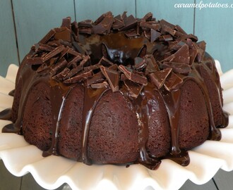 Dark Chocolate Chunk Cherry Cake