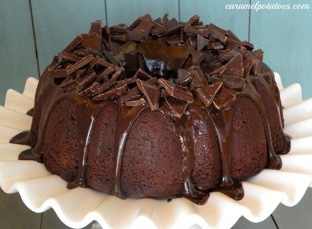 Dark Chocolate Chunk Cherry Cake