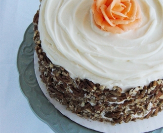 Browned Butter Carrot Cake with Salted Caramel Cream Cheese Buttercream